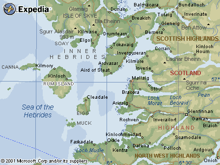 Map of the Small Isles